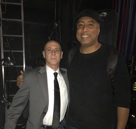 Doug with Bernie Williams NYC gig at the Sony Theater!